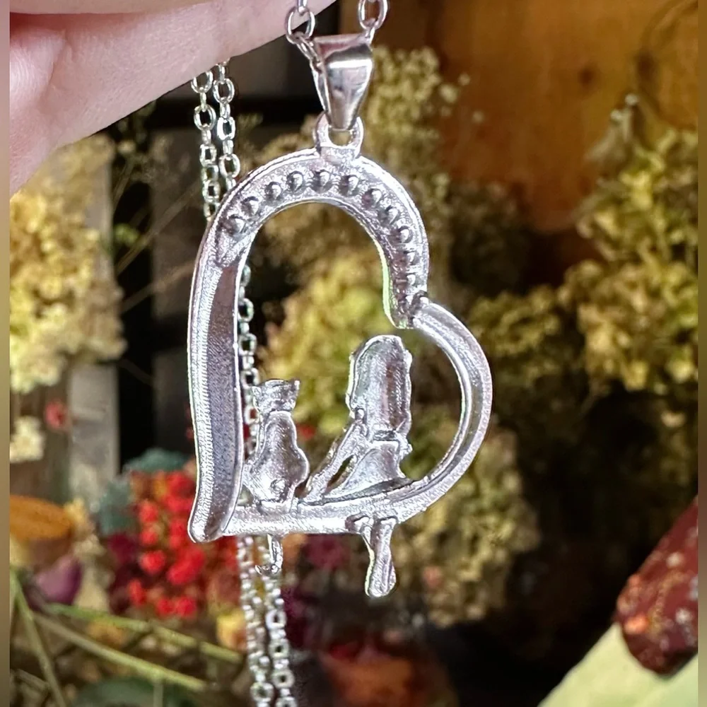 New Girl&Cat Necklace